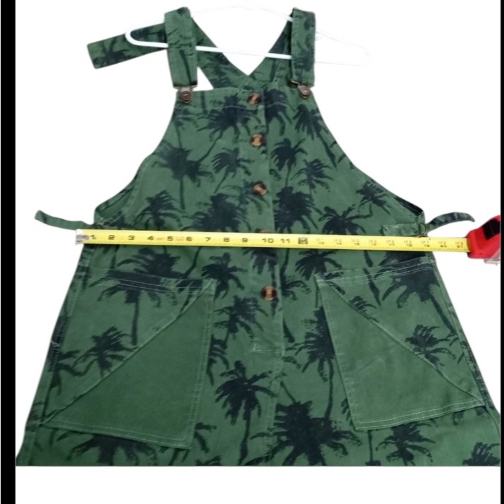 Green Palm Tree Print Kids One Piece